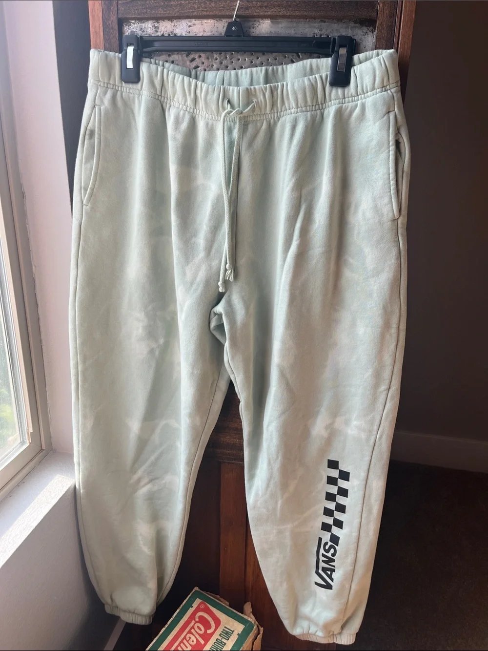 Vans Women’s/Mens Mint Green Checker Logo Joggers